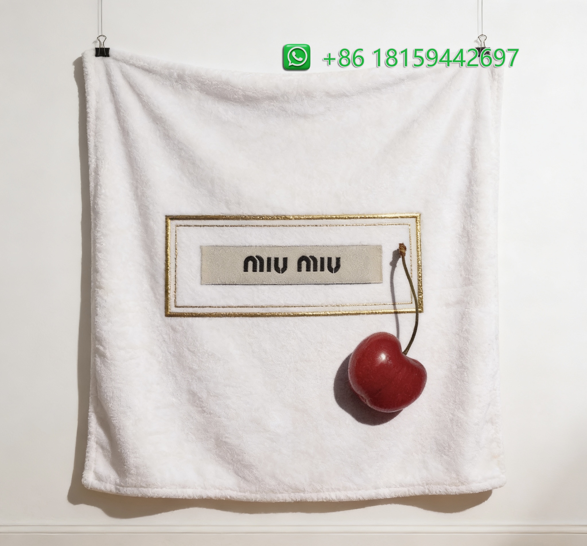 Miumiu Throw Blankets